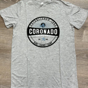 CRO 024 Coronado Grey Sun,Sand,Surf Adult T-Shirt
