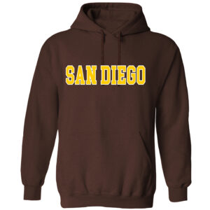 AH 5019 San Diego D-2 Brown Adult Hoodie