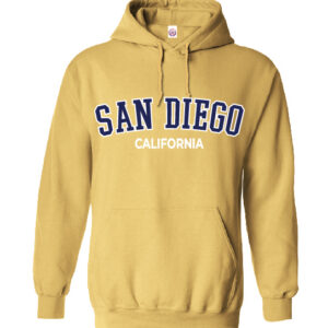 AH 5024 SD,CA D-1, Yellow Printed Burnout  Adult Hoodie