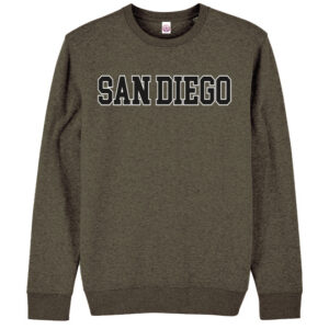 AS 2012 SD,CA Embroidery Olive Green Adult Sweatshirt