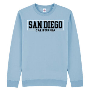AS 2011 SD, CA Printed Sky Blue Adult Sweatshirt