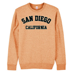 AS 2010 SD, CA Embroidery Orange Adult Sweatshirt