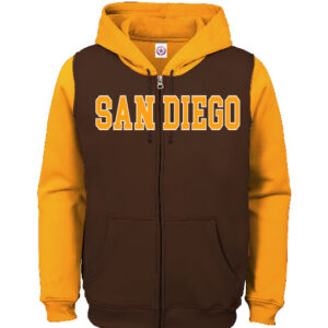 AZ 1012 San Diego Brown Emb. Adult Zipper