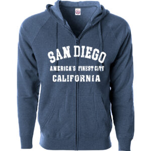 AZ 1016 SD,CA Adult America’s Finest City Printed Adult Zipper