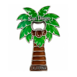 BOM 023 San Diego Palm Tree Bottle Opener Magnet