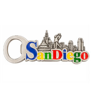 BOM 026 San Diego Skyline & Latters Bottle Opener Magnet
