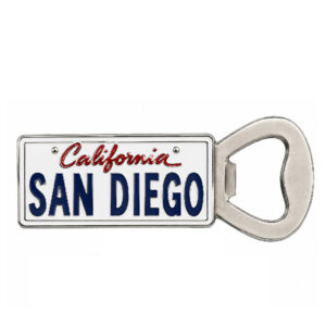 BOM 027 California San Diego Plate Bottle Opener Magnet