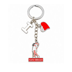 KC 066 I Love San Diego Kissing Statue Keychain