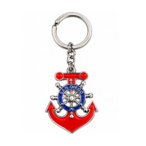 KC 090 San Diego Anchor & Wheel Keychain
