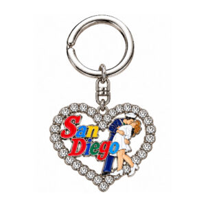 KC 103 San Diego Sailor Heart Keychain