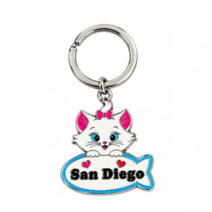 KC 112 San Diego Cat Keychain