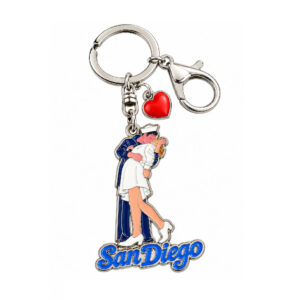 KC 124 San Diego Sailor, Heart Keychain