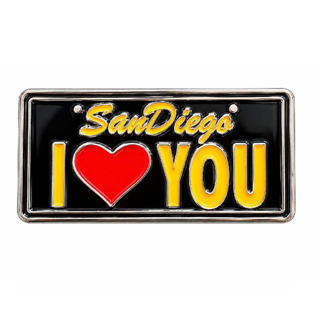 MM 033 San Diego I Love You Design with Vibrant Enamet Color