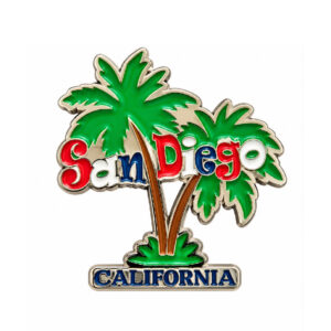 MM 026 San Diego Palm Tree Design Magnet with colorful Lettering