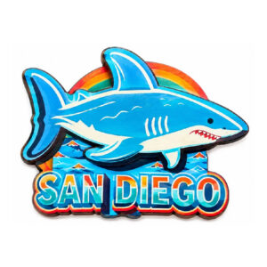 WM 001 San Diego Shark Wood Magnet